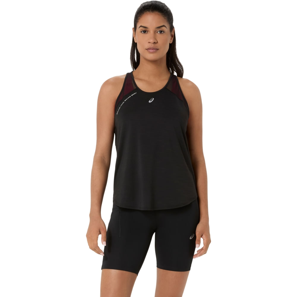 Camiseta Regata ASICS Road - Preto - tam: GG