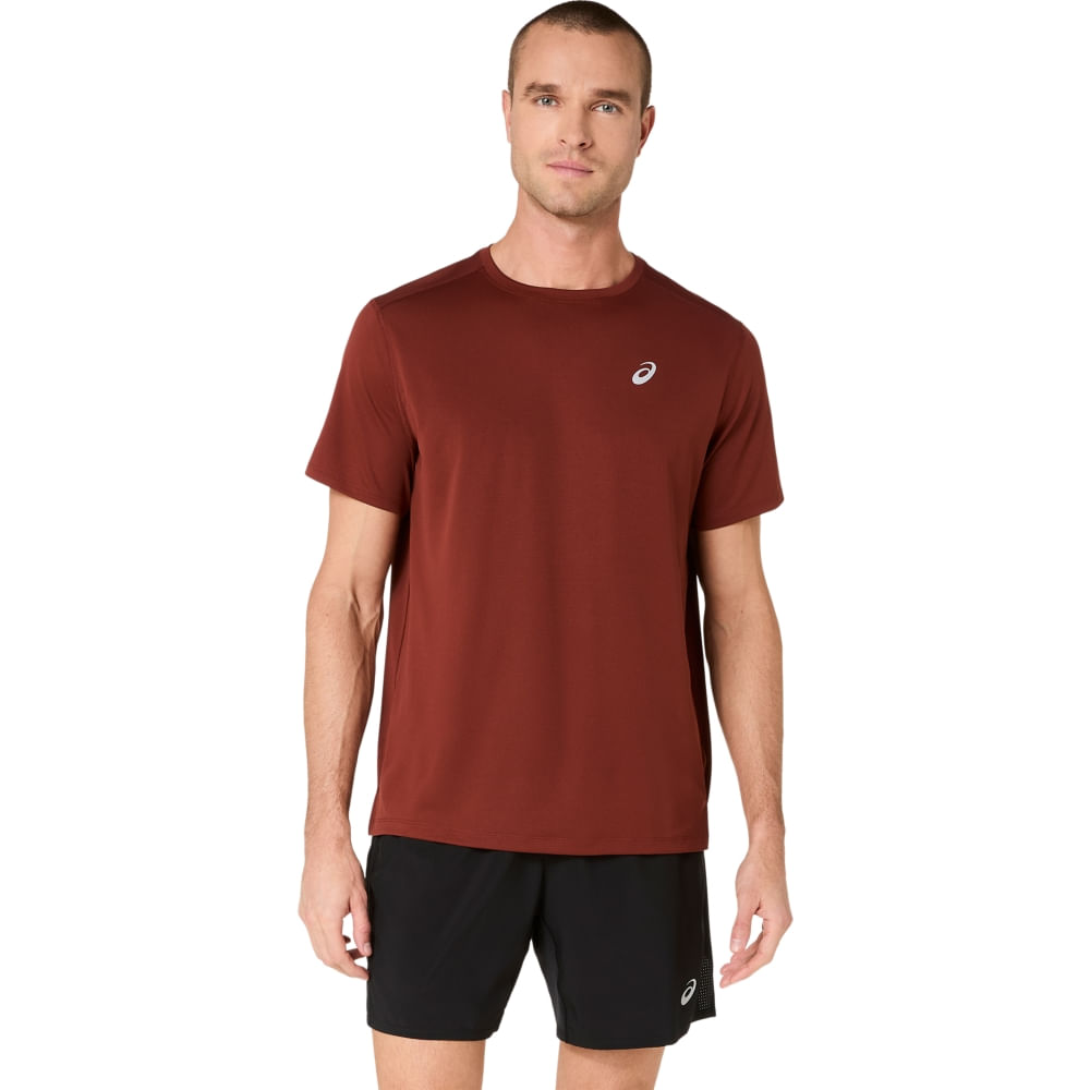 Camiseta ASICS Silver - Masculino - Vermelho - tam: 4G