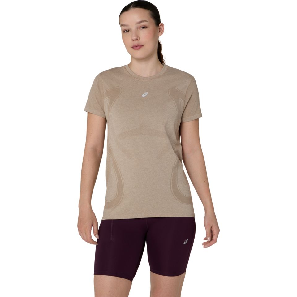Camiseta Asics Road Seamless - Feminino - Marrom