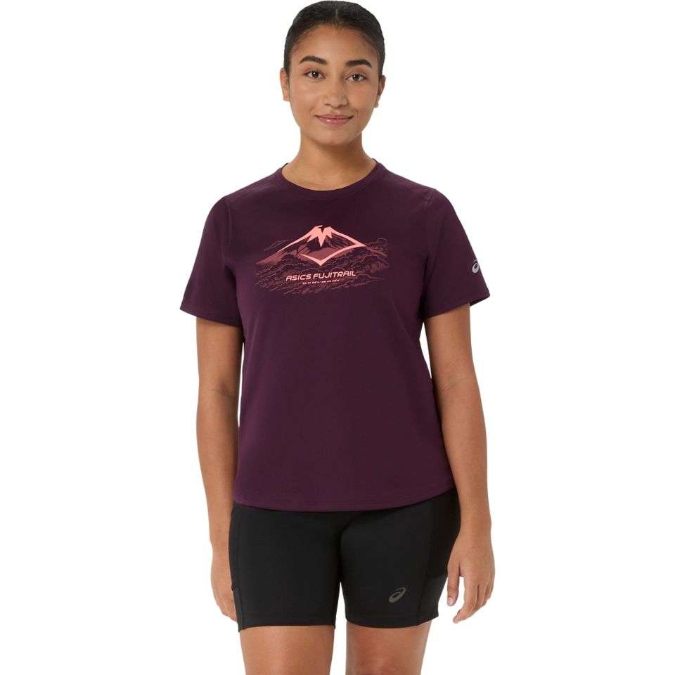 Camiseta Fujitrail Logo Ss - Vinho