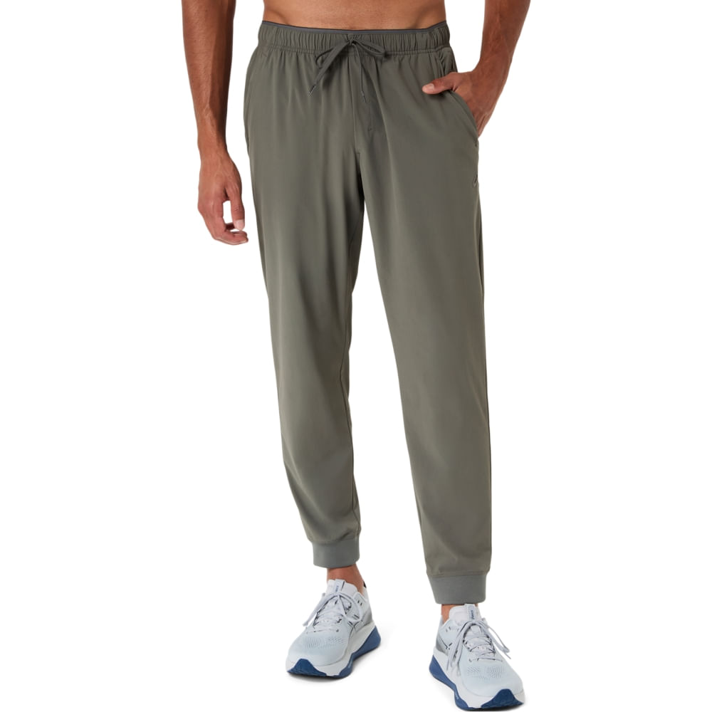 Calça Comfort Core Stretch Woven Pant - Cinza — ASICS