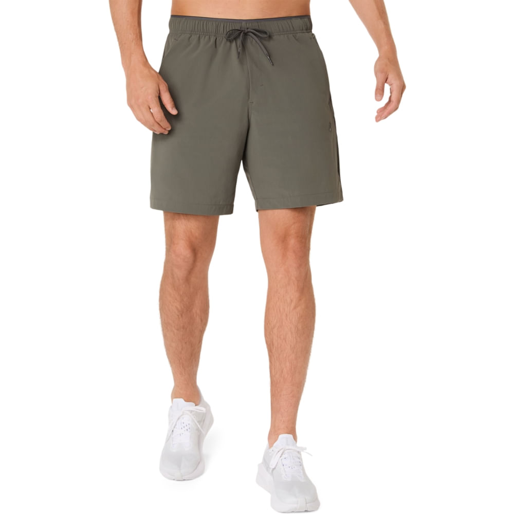Shorts ASICS Comfort Core Stretch Woven 7In Shor - Cinza - tam: P