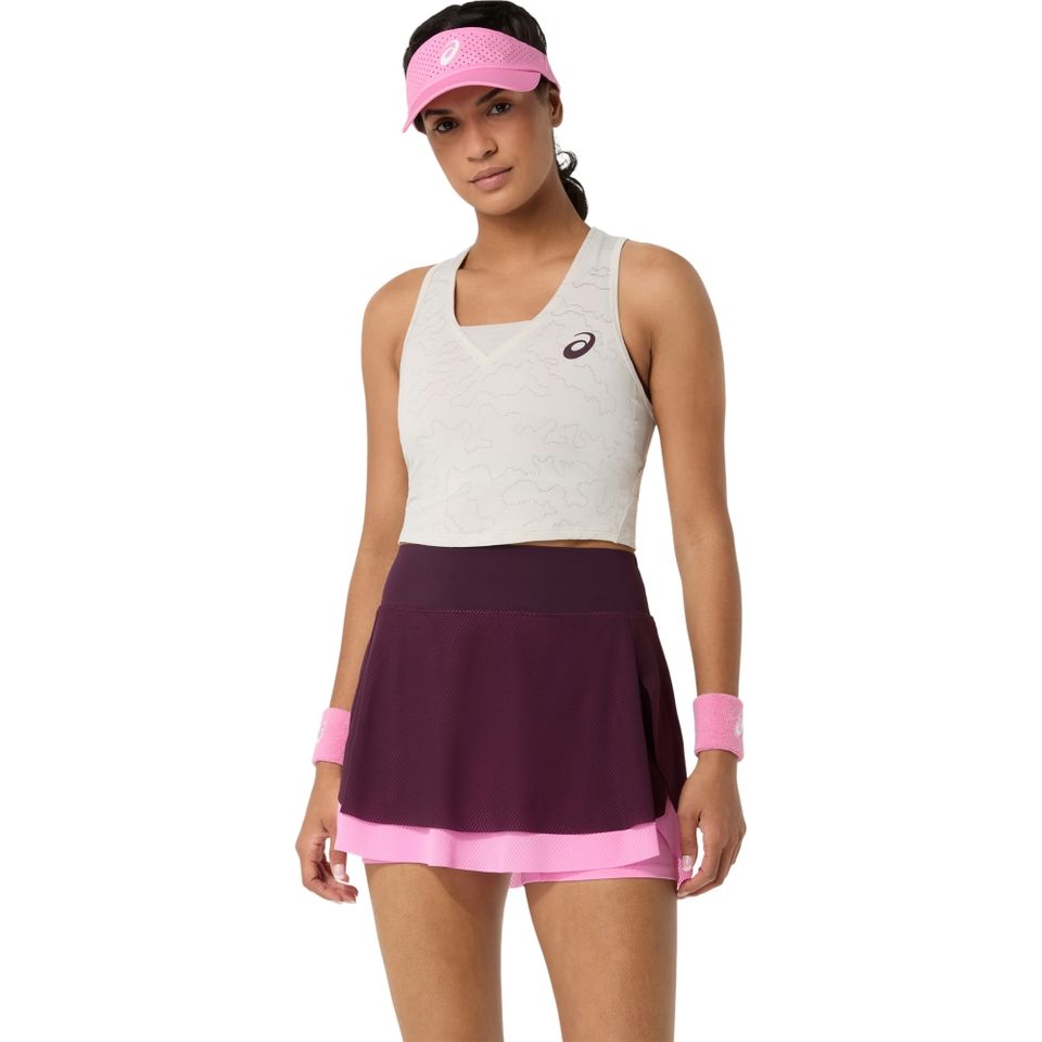 Match Jacquard Crop Top - Bege