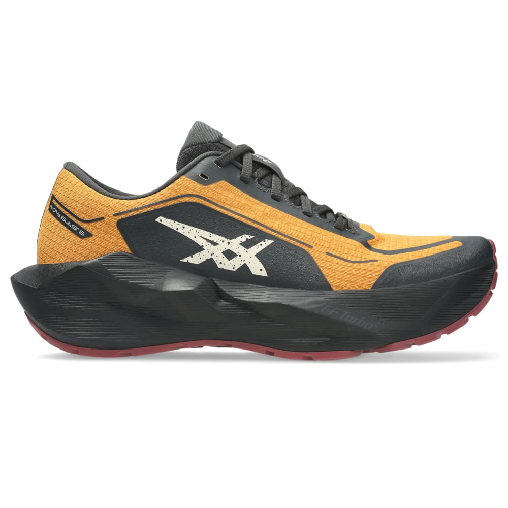 Tênis ASICS Novablast 6 GTX - Amarelo/Preto - tam: 46