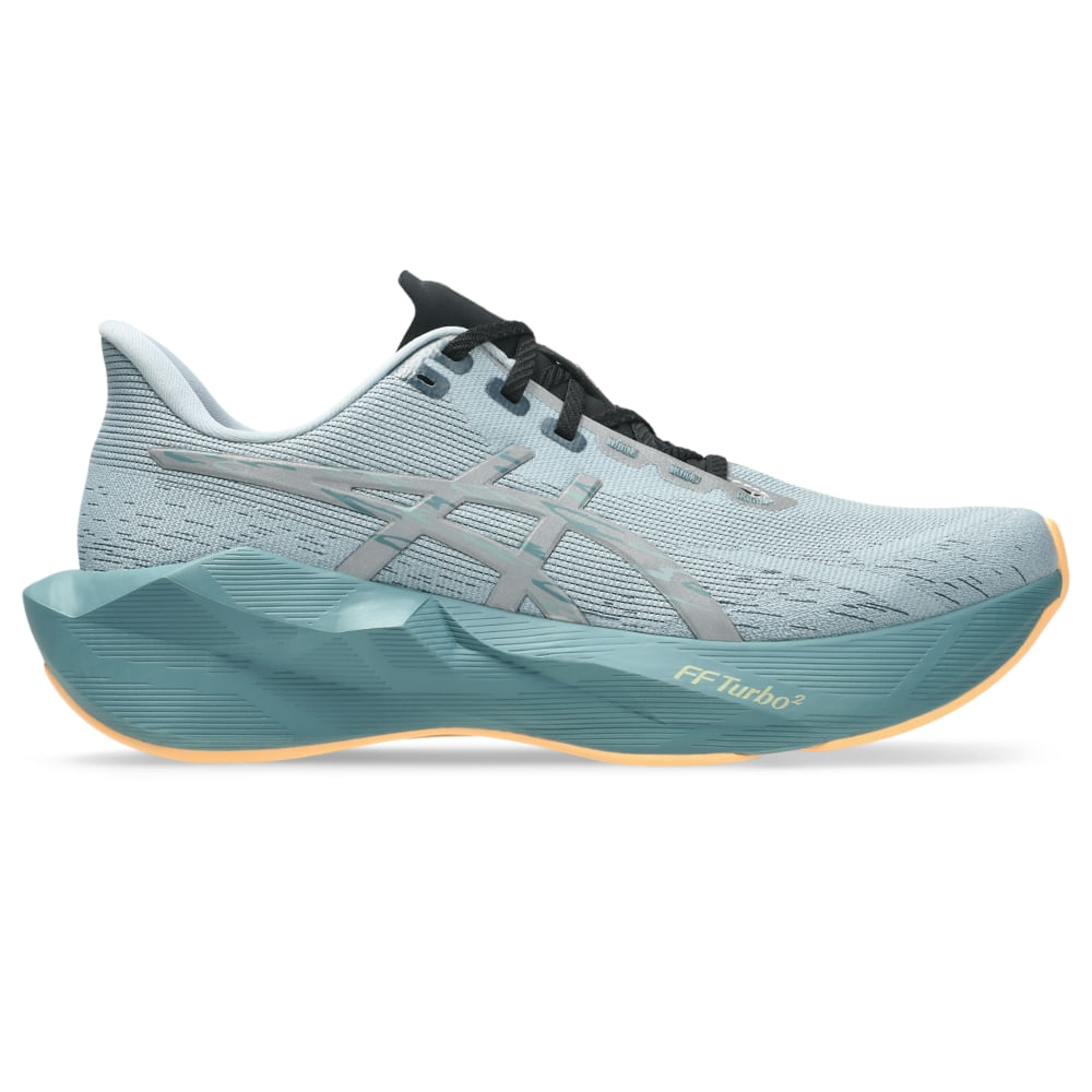 Tênis ASICS Novablast 6 Lite Show - Prata/Laranja - tam: 47