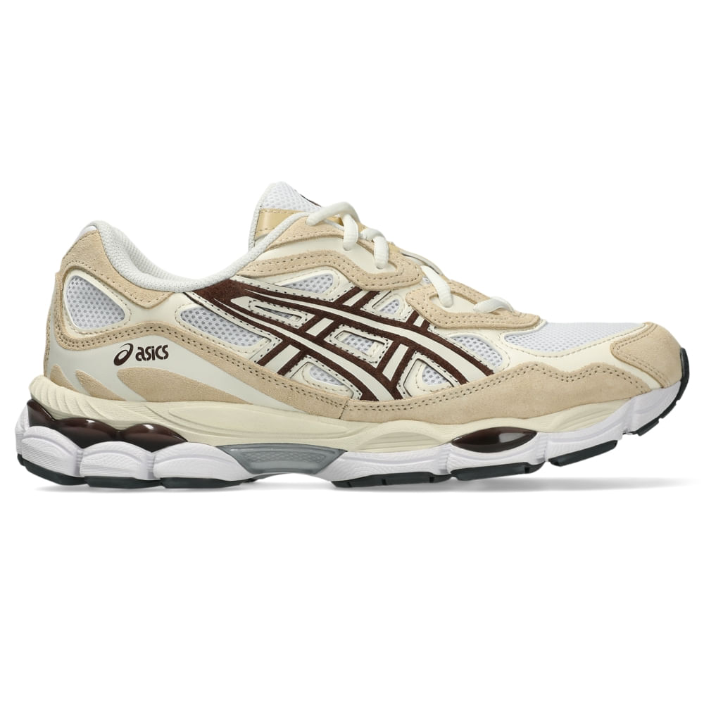 Tênis ASICS GEL-NYC - Unissex - Branco/Marrom - tam: 43