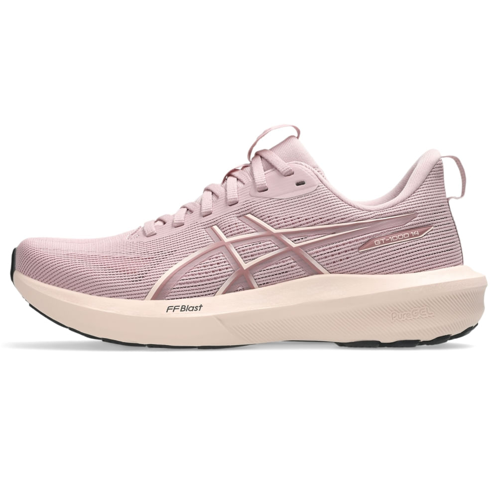 Tênis ASICS GT-1000 14 - Feminino - Bege/Rosa - tam: 41