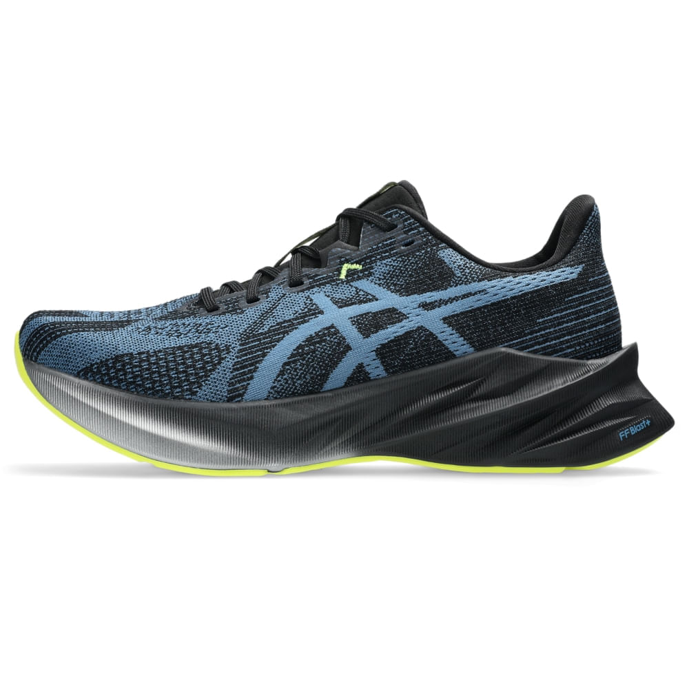 Tênis ASICS Dynablast 5 - Feminino - Preto/Azul - ASICS Brasil