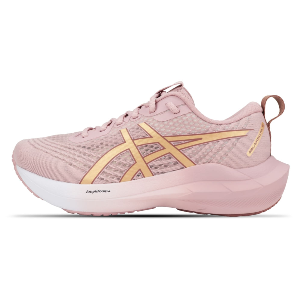 Tênis ASICS GEL-Nagoya 8 - Feminino - Bege/Dourado