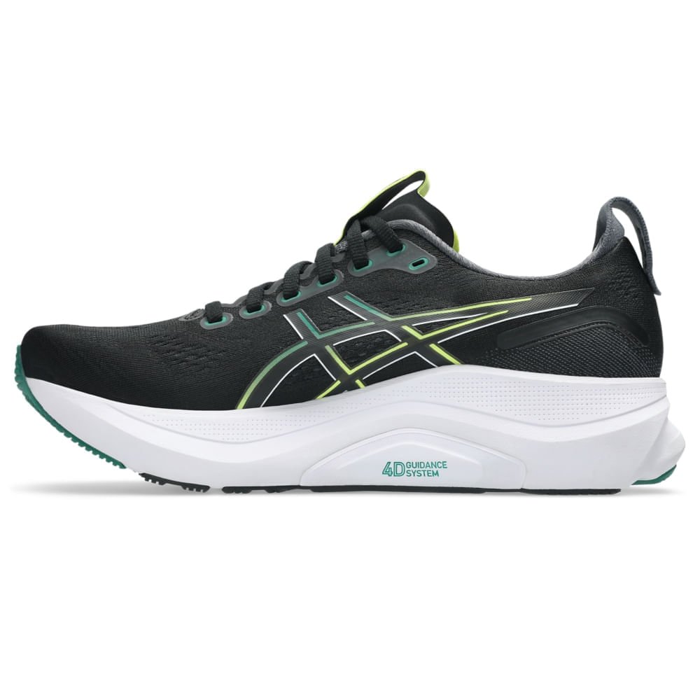 Tênis ASICS GEL-Kayano 32 - Masculino - Preto/Verde - ASICS Brasil