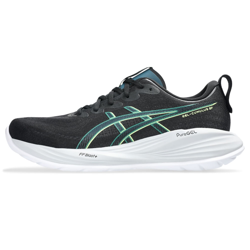 Tênis ASICS GEL-Cumulus 27 - Masculino - Preto/Amarelo - tam: 44