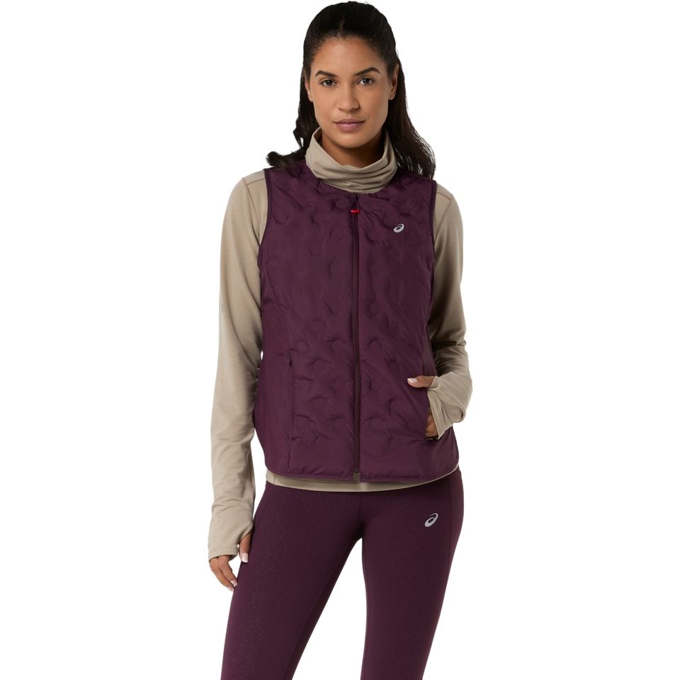 Colete Asics Nagino Run Padded - Feminino - Vinho