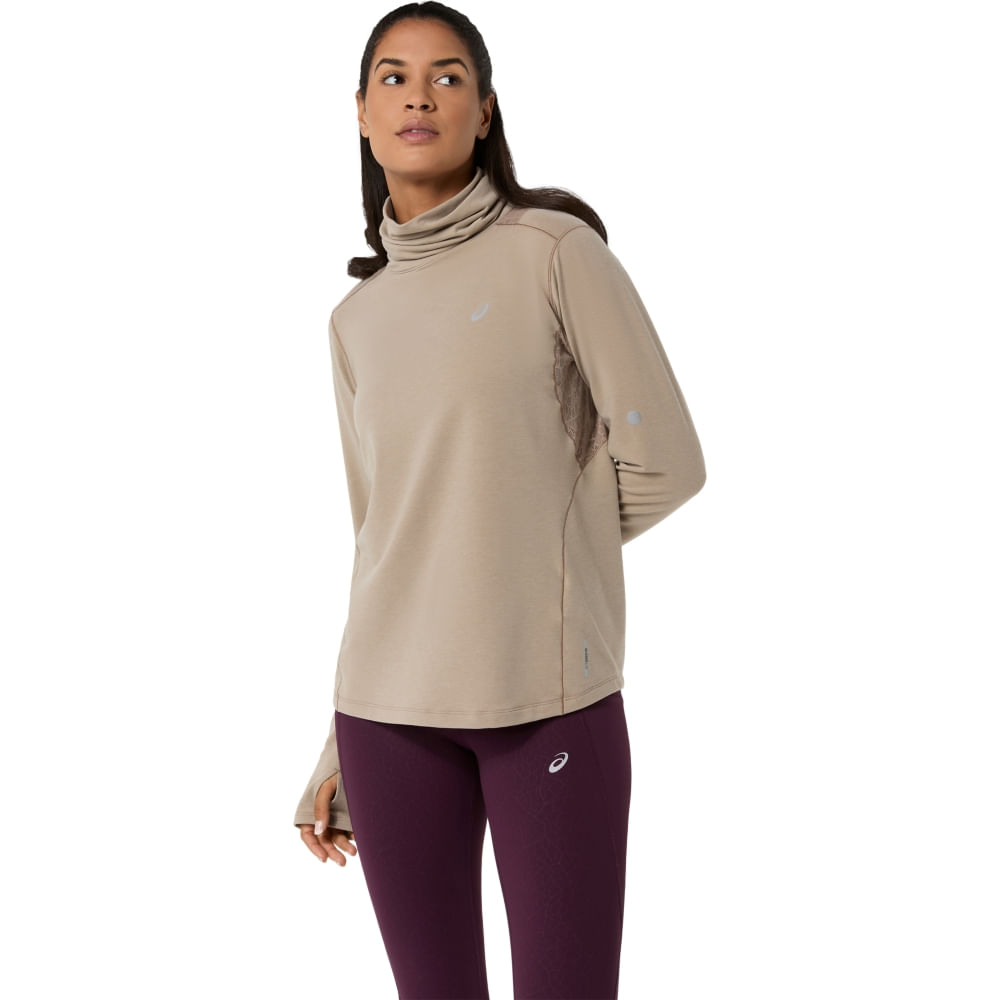 Camiseta Manga Longa ASICS Nagino Run Winter - Cinza - tam: M