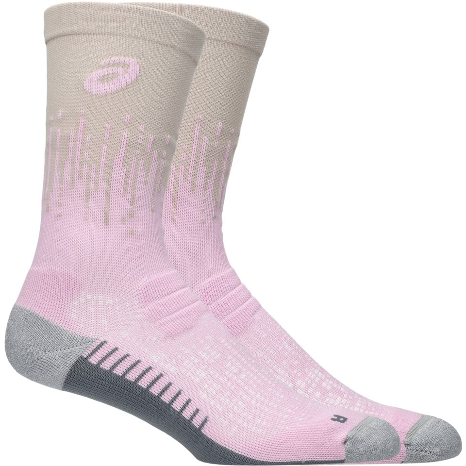 Performance Run Sock Crew - Rosa/Laranja