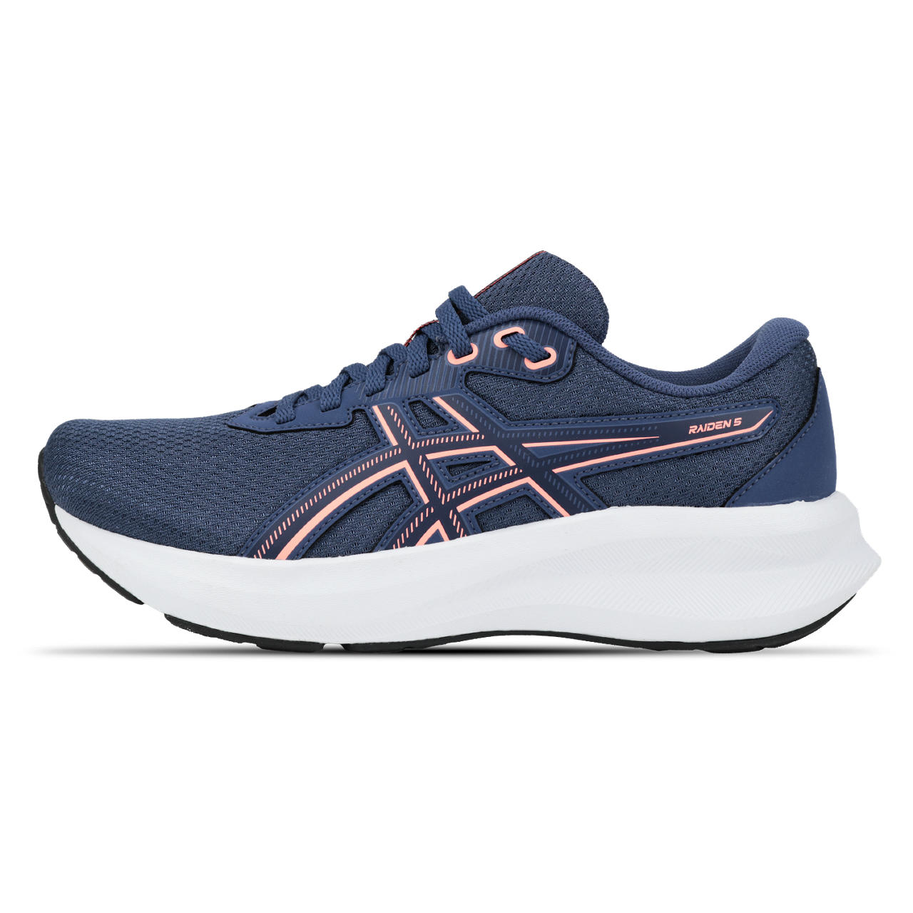 Tênis ASICS Raiden 5 - Feminino - Azul/Rosa - tam: 35 — foto 7