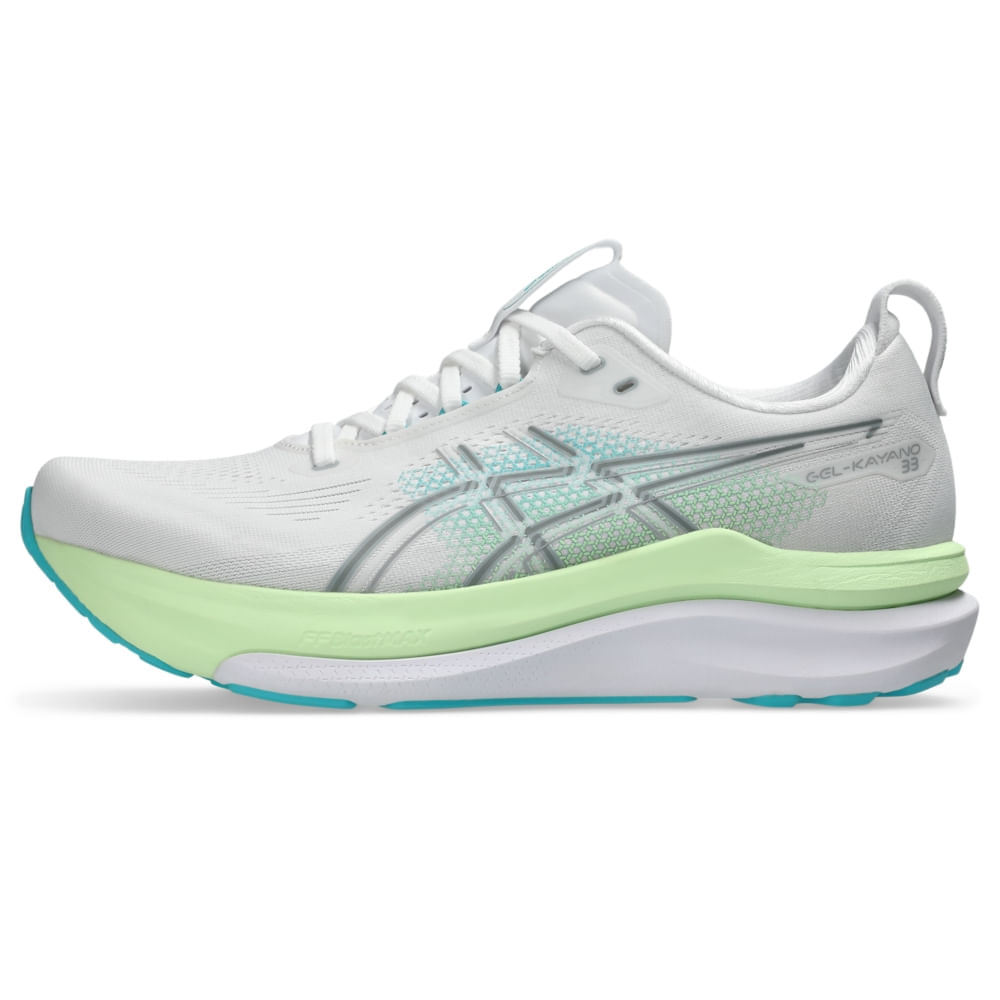 Tênis ASICS GEL-Kayano 33 - Masculino - Branco/Azul - tam: 43