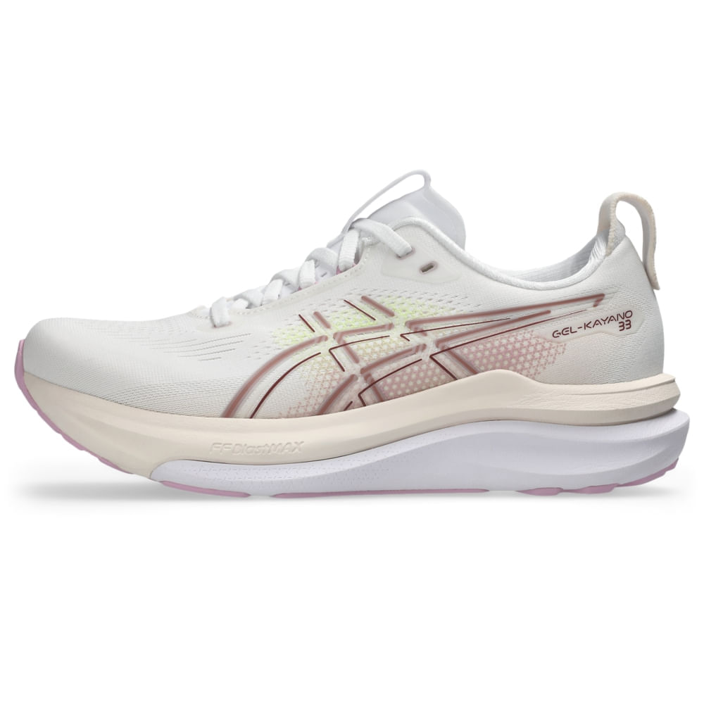 Tênis ASICS GEL-Kayano 33 - Feminino - Branco/Roxo - tam: 34.5