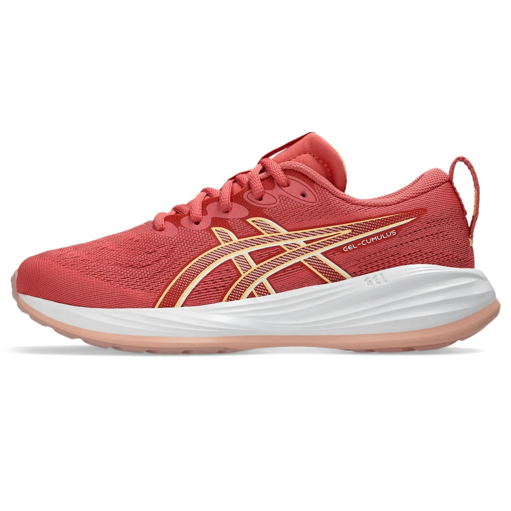 Tênis ASICS GEL-Cumulus 27 GS - Infantil - Rosa/Bege - tam: 35