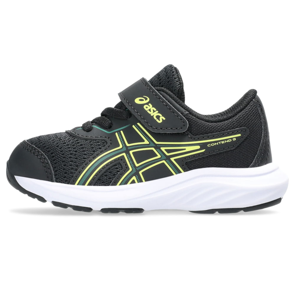 Tênis ASICS Contend 9 Ts - Infantil - Preto/Verde - tam: 23