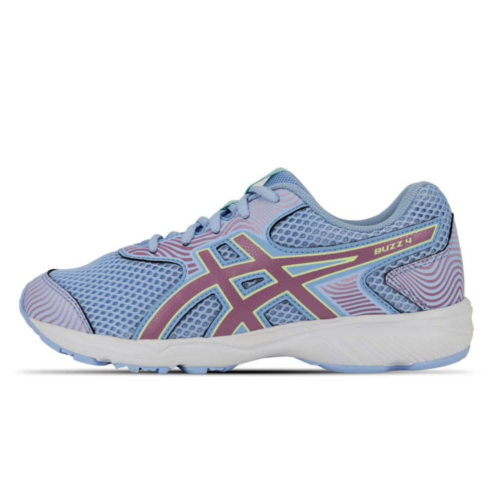 Tênis ASICS Buzz 4 - Infantil - Azul/Amarelo