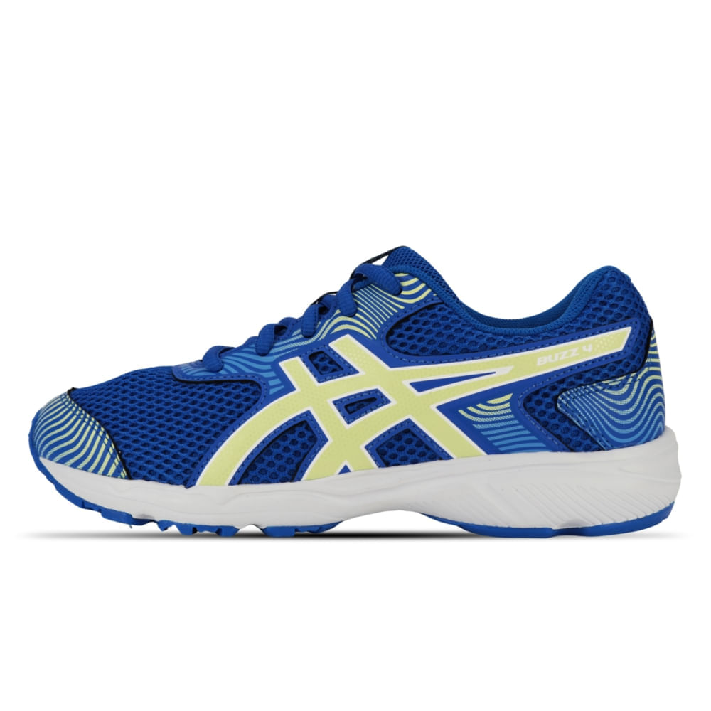 Tênis ASICS Buzz 4 - Infantil - Azul/Branco
