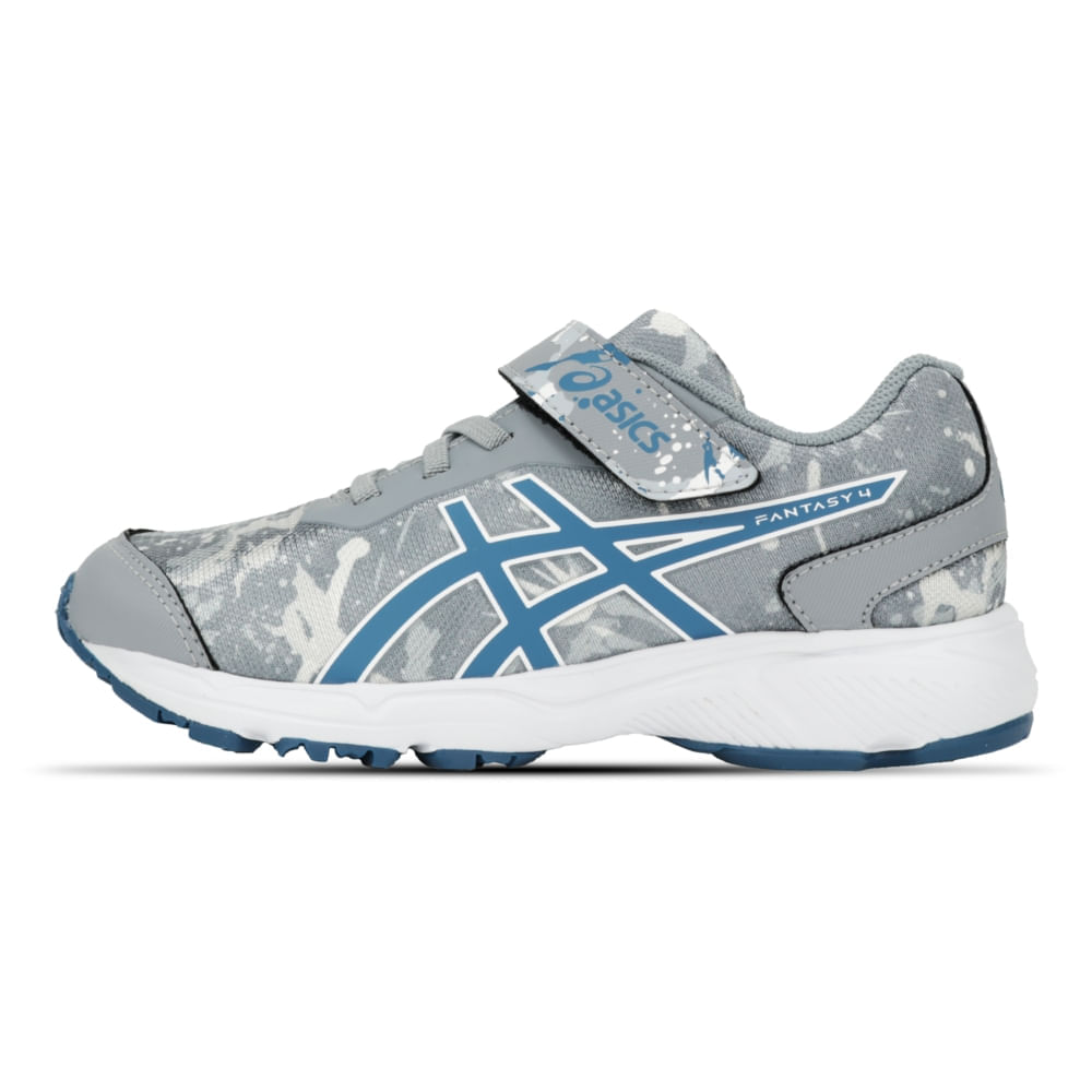 Tênis ASICS Fantasy 4 - Infantil - Cinza/Branco
