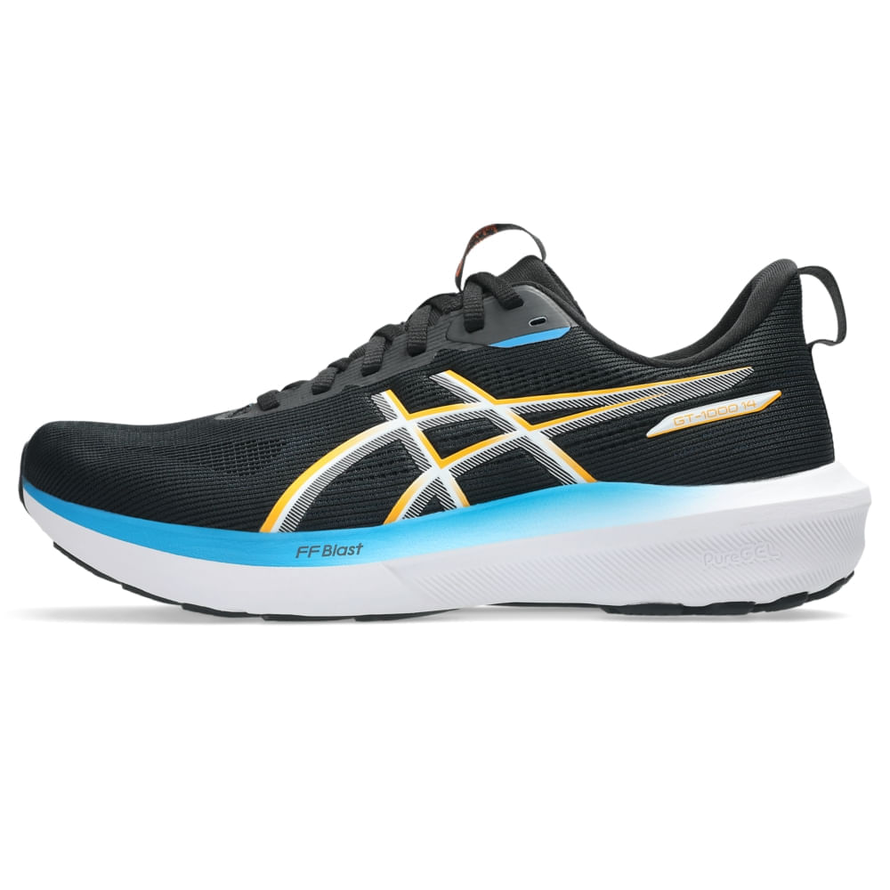 Tênis ASICS GT-1000 14 - Masculino - Preto/Laranja - tam: 40