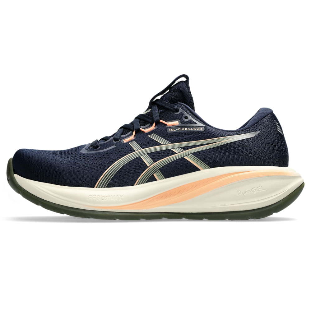Tênis ASICS GEL-Cumulus 28 - Masculino - Azul/Verde - tam: 44