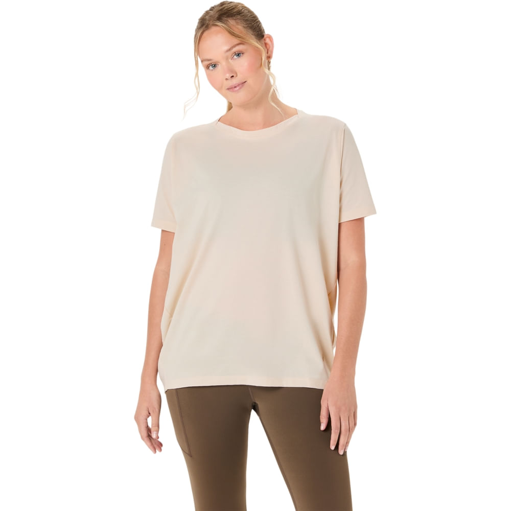 Camiseta Nagino Oversized Short Sleeve - Bege - tam: M
