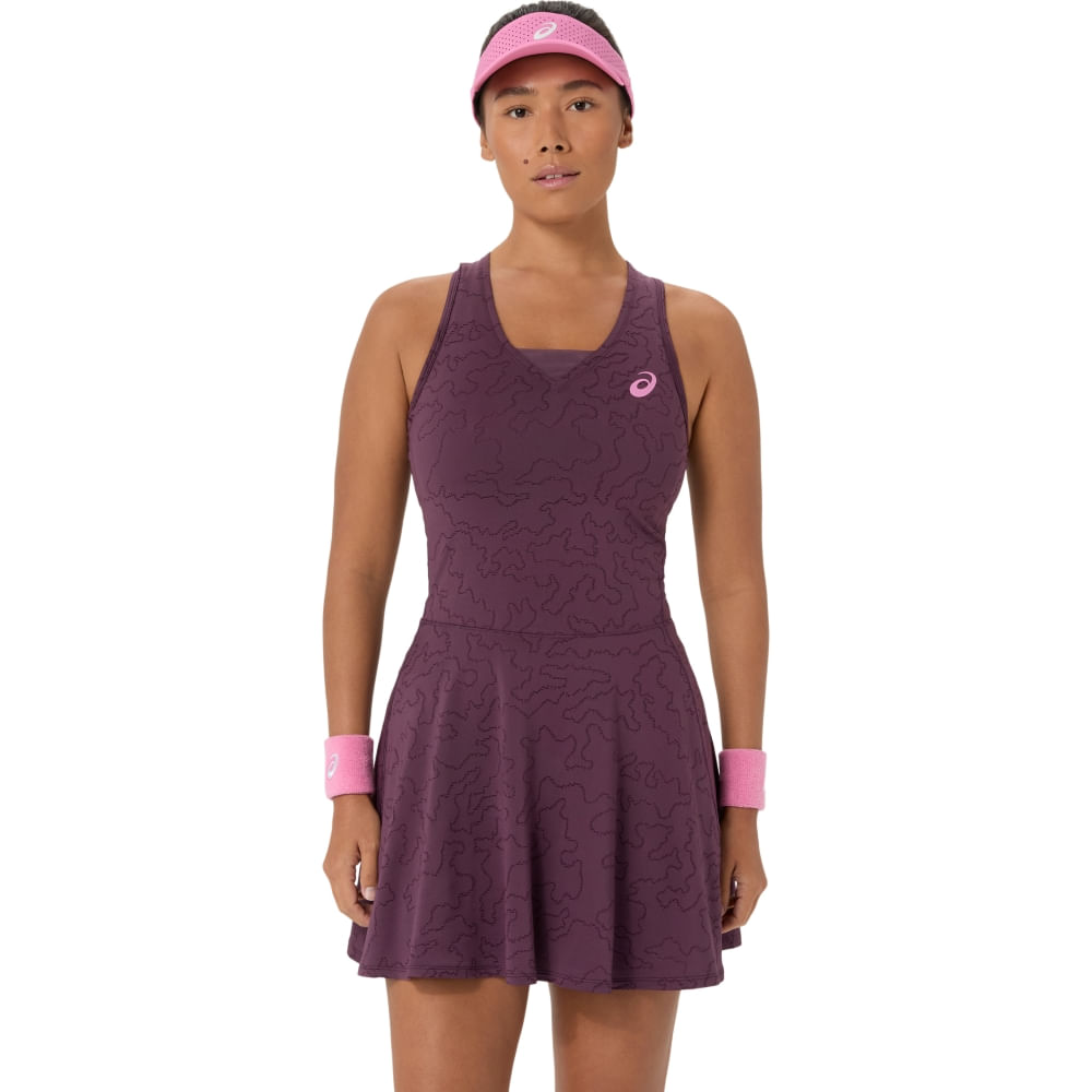 MATCH JACQUARD DRESS - Vinho - tam: PP