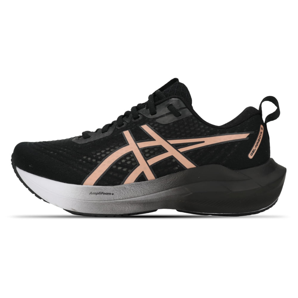 Tênis ASICS GEL-Nagoya 8 - Feminino - Preto/Rosa - tam: 40