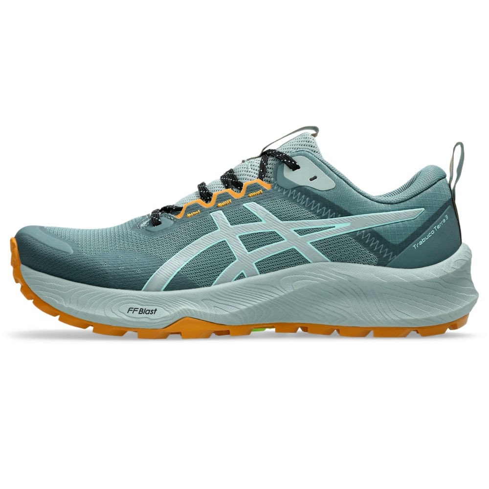 Tênis ASICS Trabuco Terra 3 - Masculino - FOGGY TEAL/ILLUMINATE MINT - tam: 39