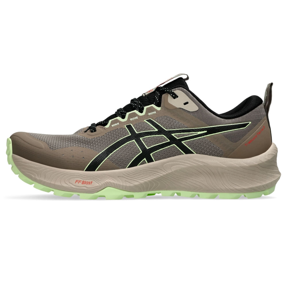 Tênis ASICS Trabuco Terra 3 - Masculino - Marrom/Amarelo - tam: 42