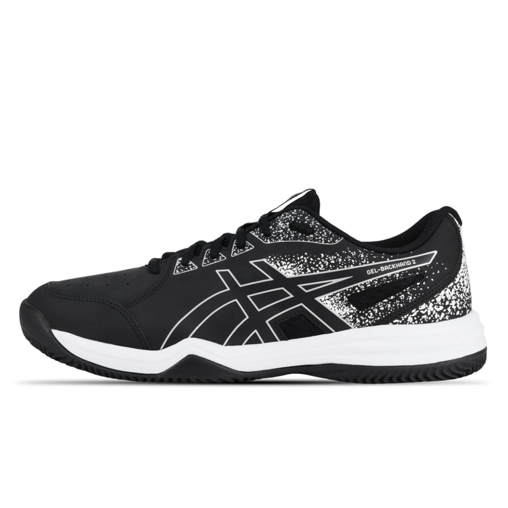 Tênis ASICS Gel-Backhand 2 Saibro - Masculino - Preto/Prata - tam: 42
