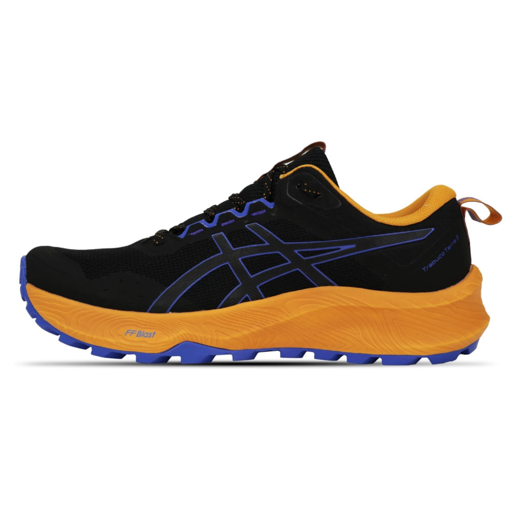 Tênis ASICS Trabuco Terra 3 - Masculino - Preto/Azul - tam: 41