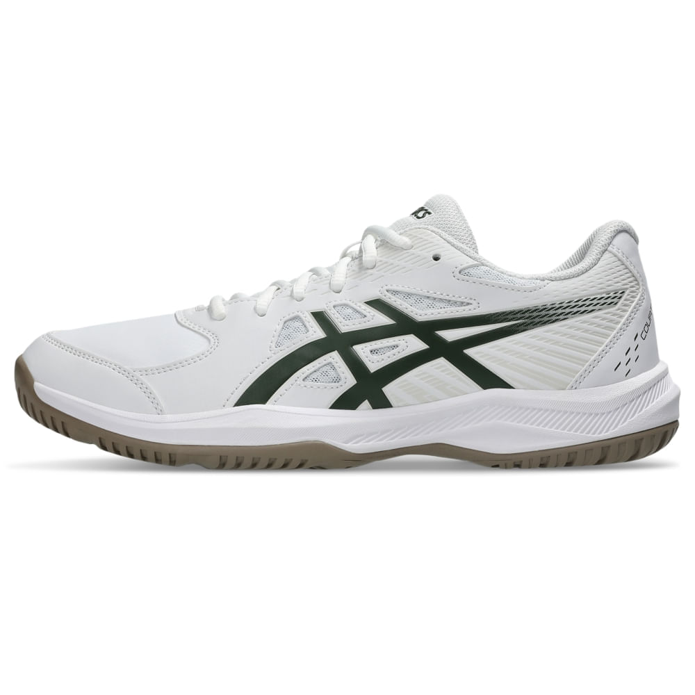 Tênis ASICS Court Slide 4 - Masculino - Branco/Verde - tam: 47