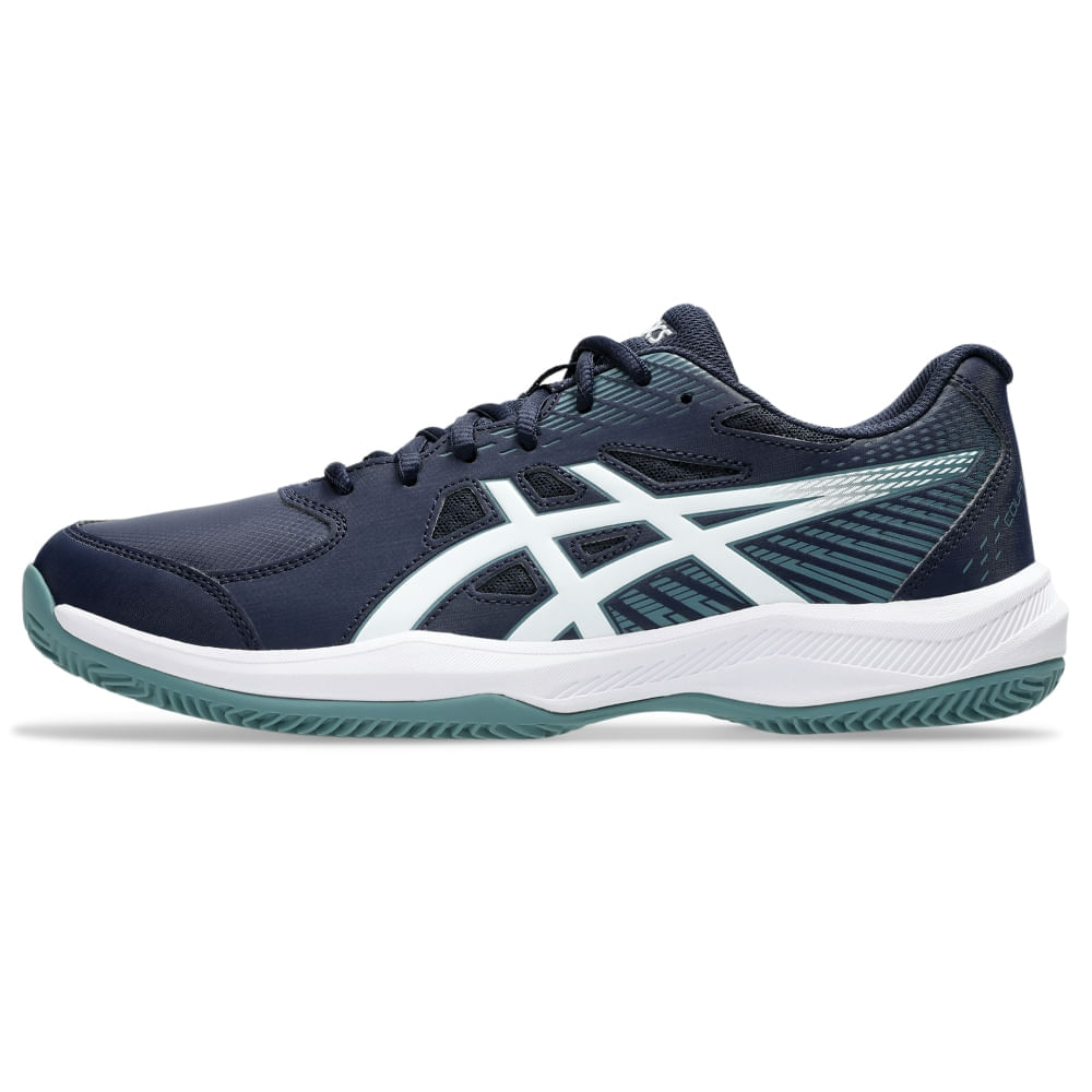 Tênis ASICS Court Slide 4 Saibro/Oc - Masculino - Azul/Branco - tam: 47