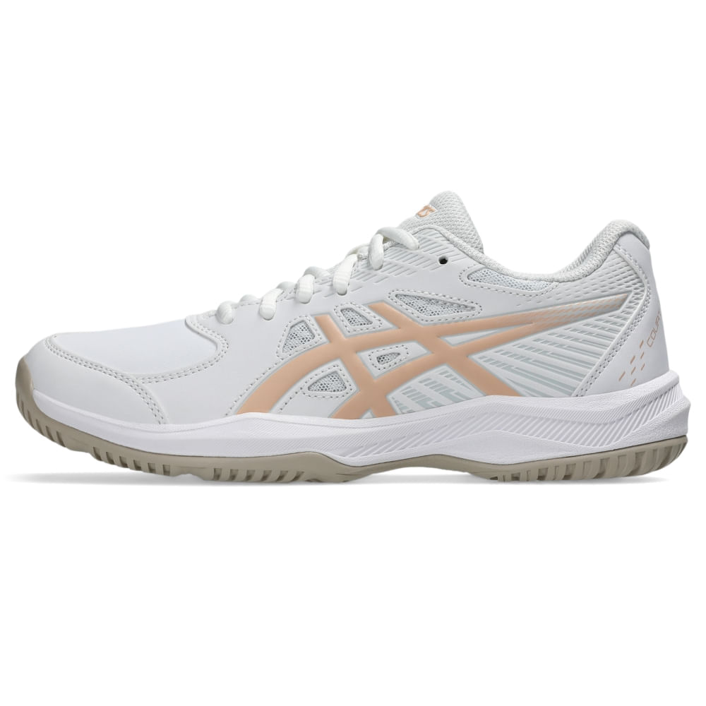 Tênis ASICS Court Slide 4 - Feminino - Branco/Rosa - tam: 43