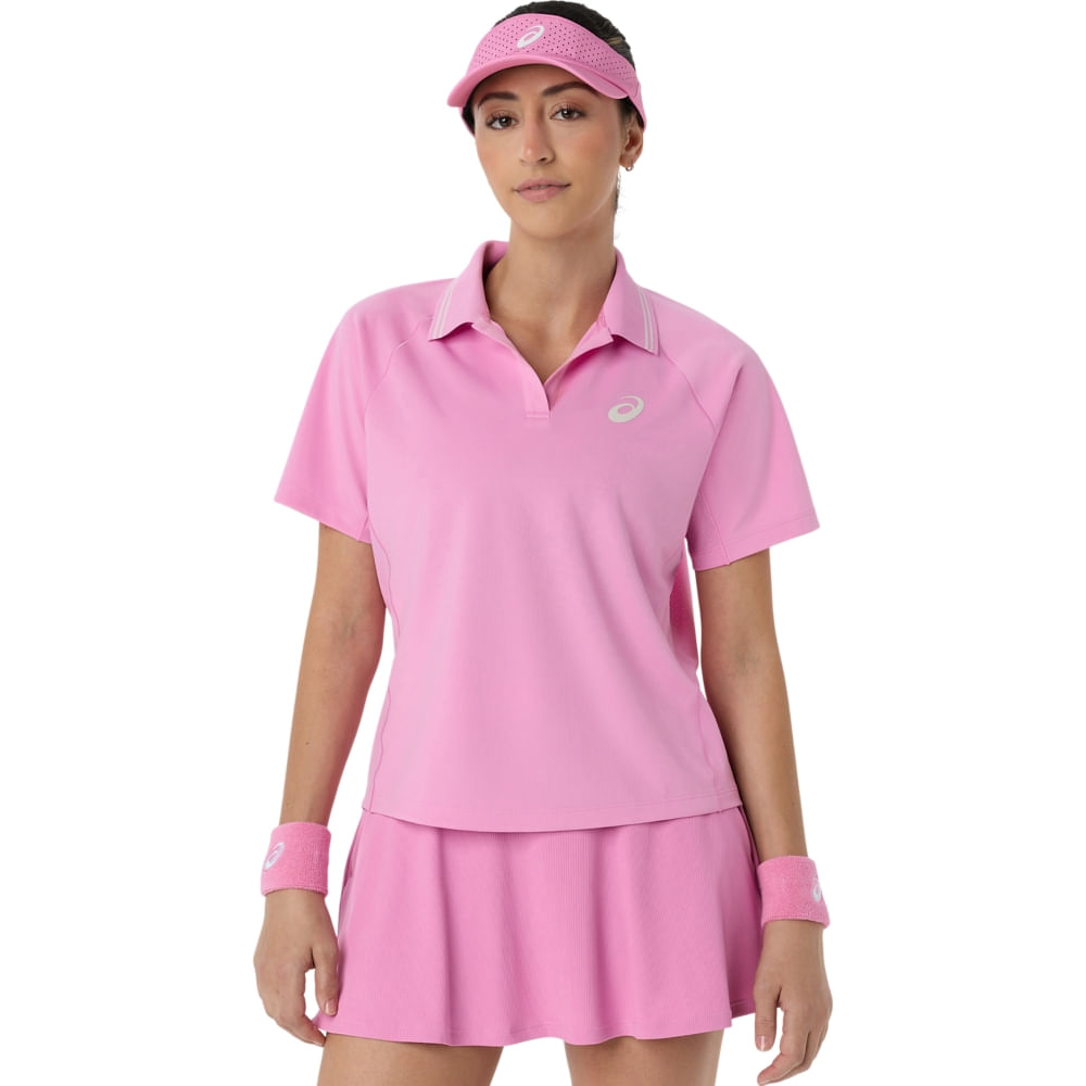 Camiseta ASICS Game Polo - Rosa - tam: PP