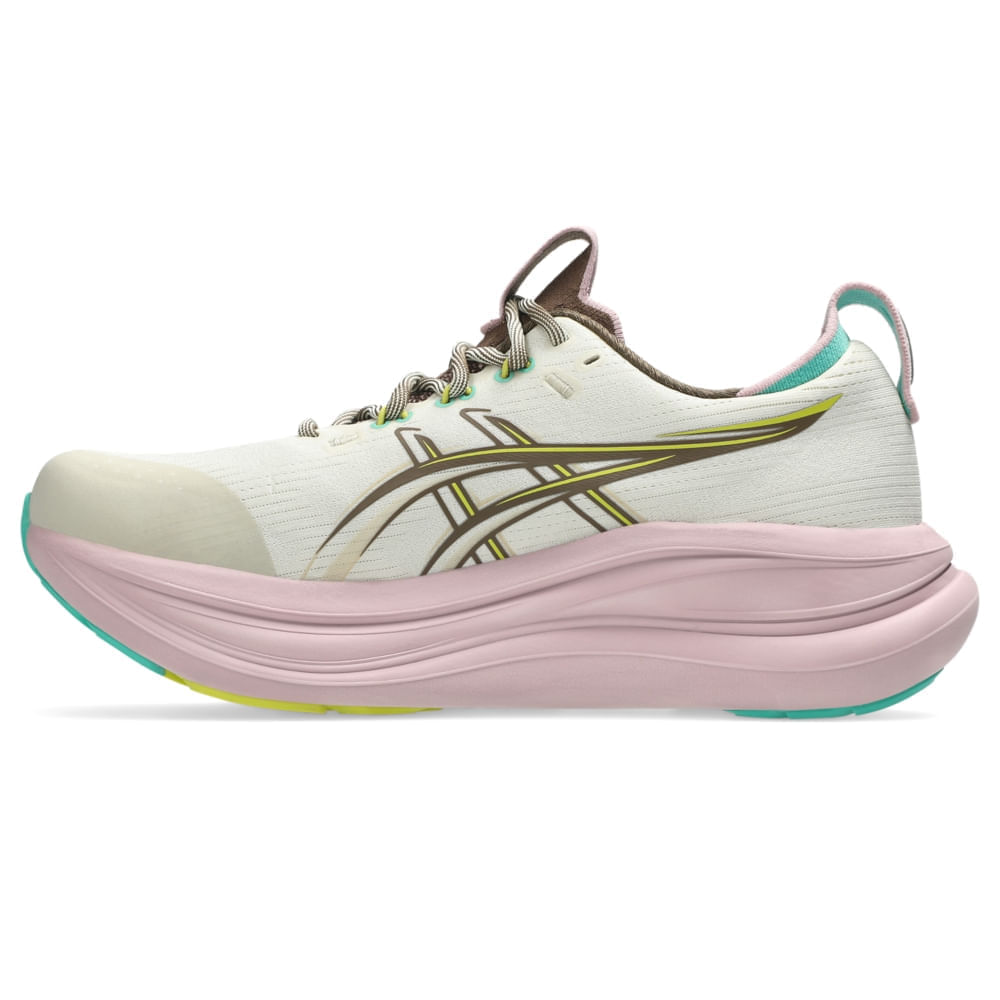 Tênis ASICS GEL Nimbus 28 - Masculino - Cinza/Marrom - ASICS Brasil