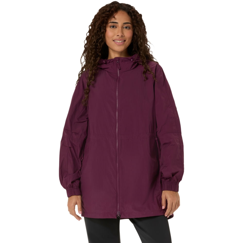 Nagino Woven Long Jacket - Roxo — ASICS