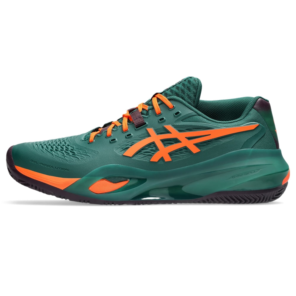 Tênis ASICS Gel-Resolution X Padel - Masculino - Verde/Laranja - tam: 43