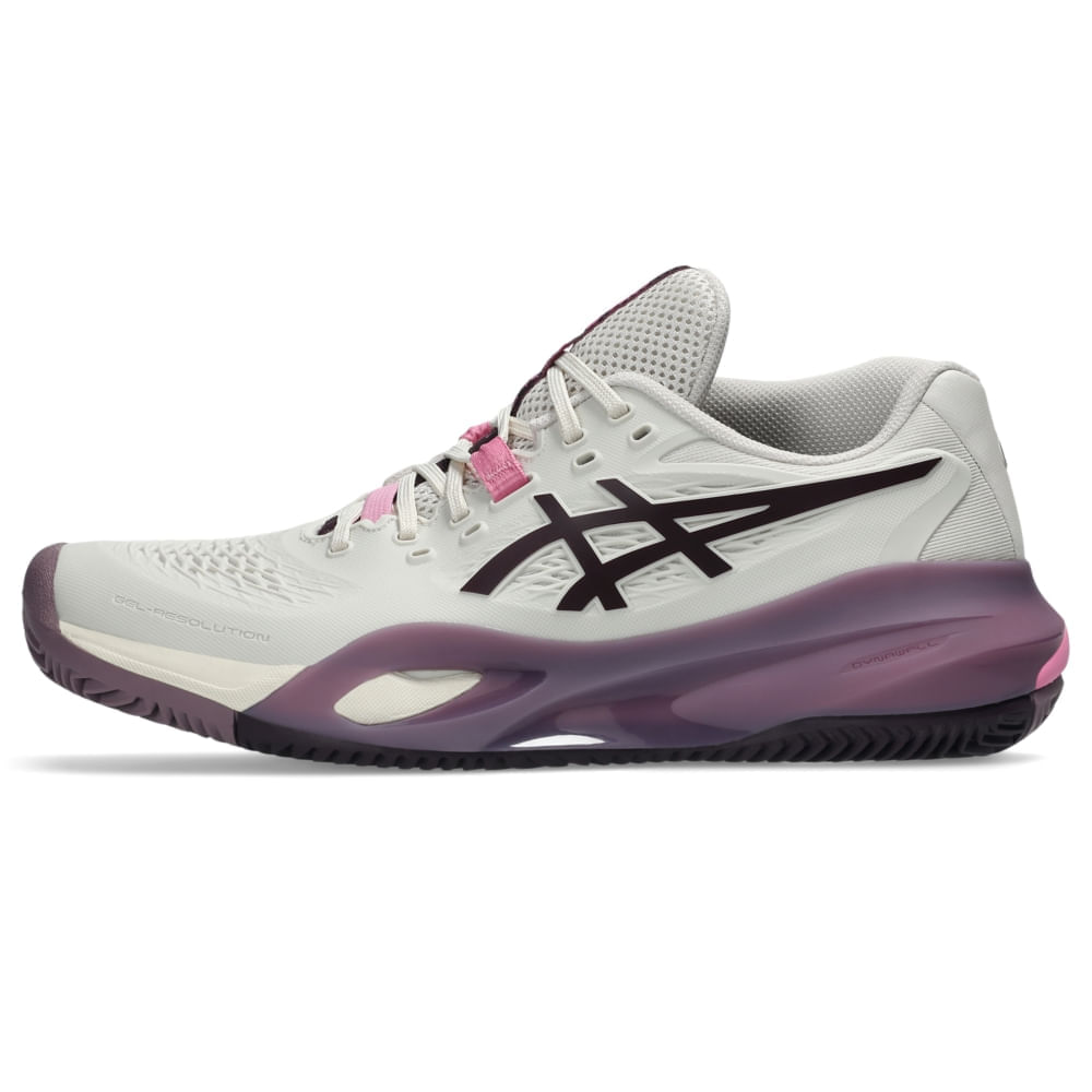 Tênis ASICS Gel-Resolution X Saibro - Feminino - Bege/Roxo - tam: 38
