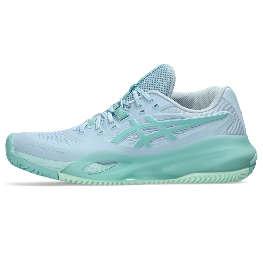 Tênis ASICS Gel-Resolution X Saibro - Feminino - Azul/Verde - tam: 35