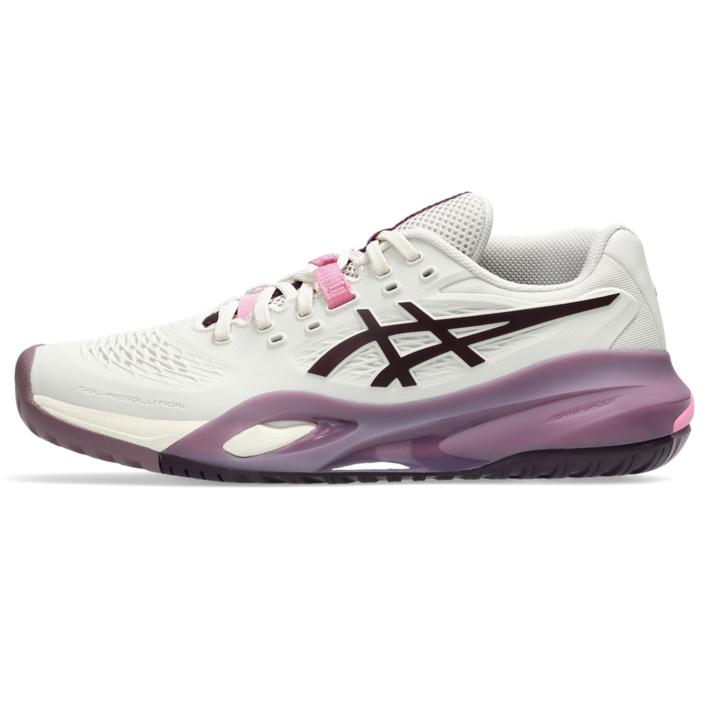 Tênis ASICS Gel-Resolution X - Feminino - Bege/Roxo - tam: 36