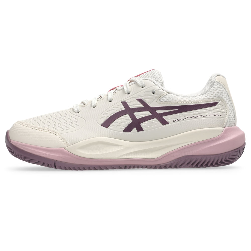 Tênis ASICS Gel-Resolution X Gs Saibro - Infantil - Bege/Roxo - tam: 30