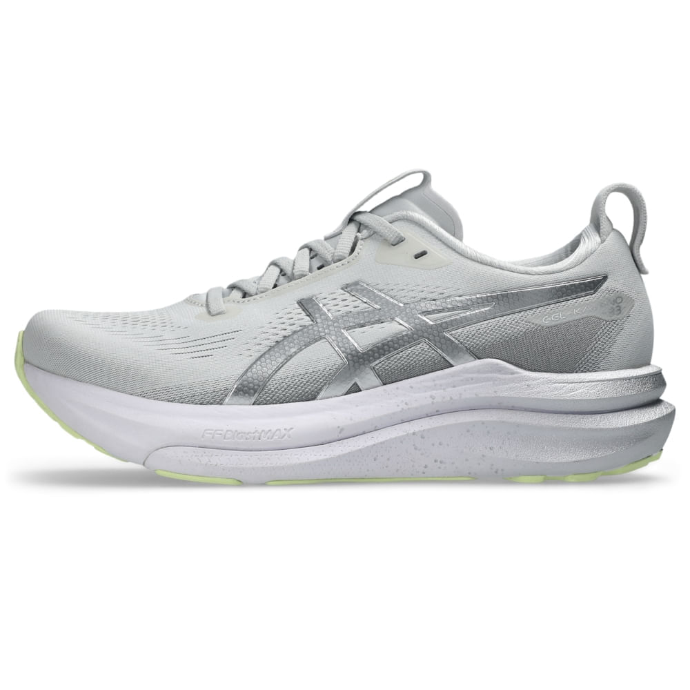 Tênis ASICS GEL-Kayano 33 Platinum - Feminino - Prata/Verde - tam: 35