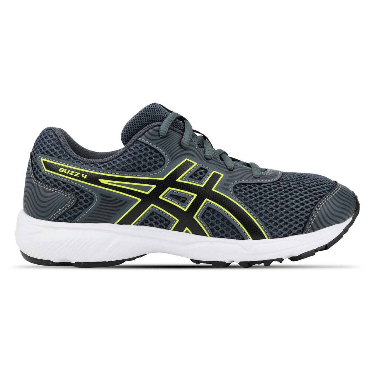 Tênis ASICS Buzz 4 - Infantil - Cinza/Amarelo - tam: 36