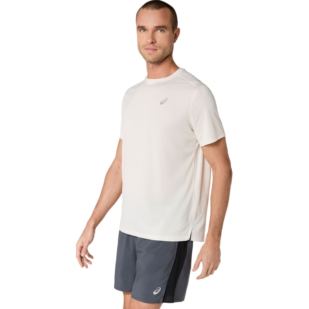 Camiseta ASICS Silver - Masculino - CREAM - tam: M