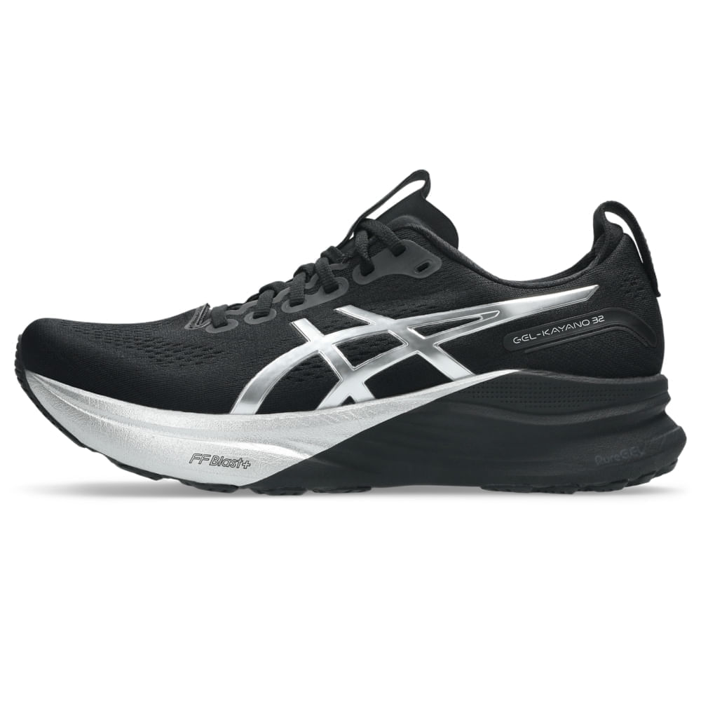 Tênis ASICS GEL-Kayano 32 Platinum - Masculino - Prata/Preto - tam: 44